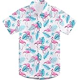 2-10T Boys Novelty Hawaiian Short Sleeve Button Down Dress Shirt