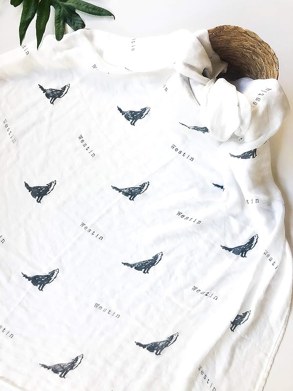 swaddle blanket with baby name