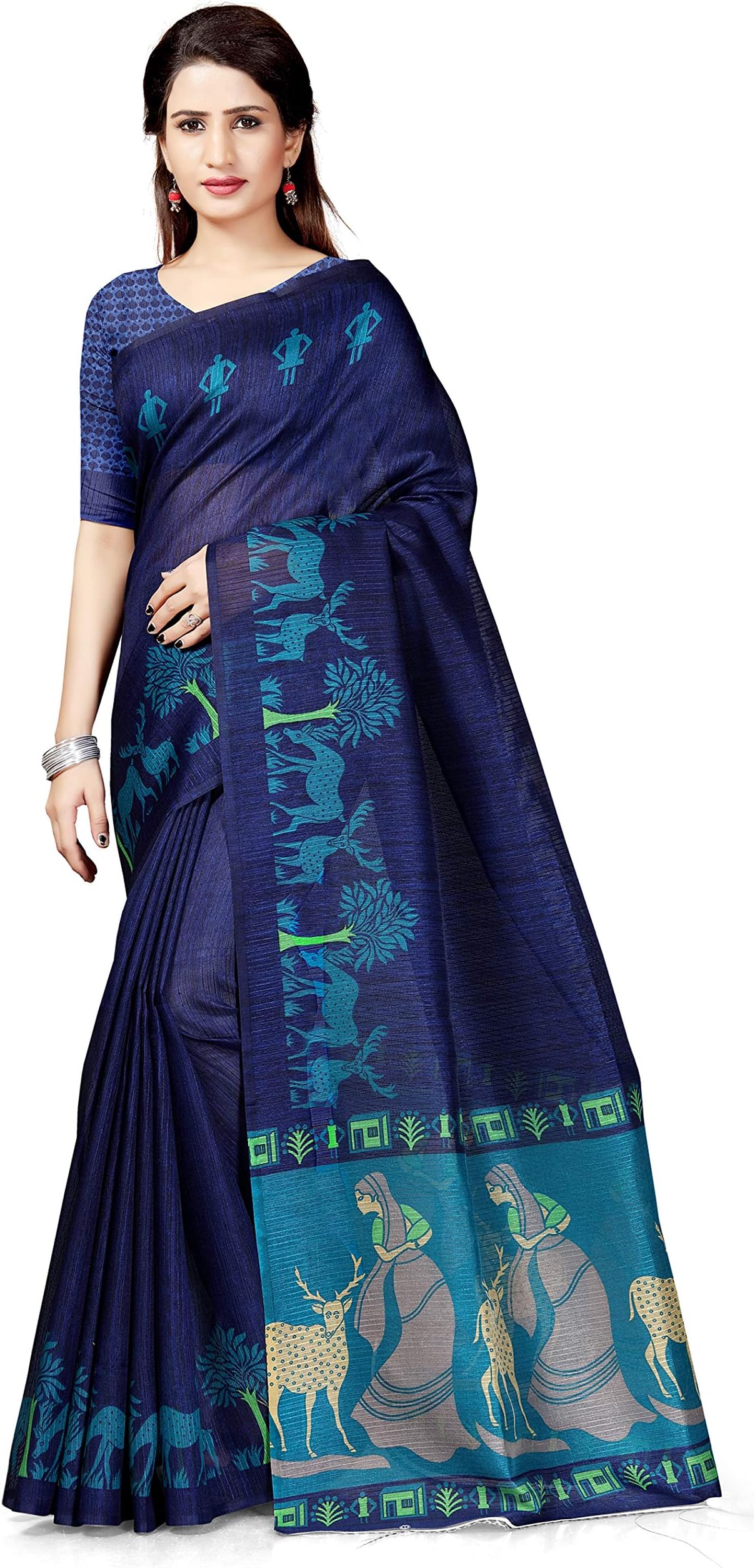 Winza Designer Women's Art Silk Saree With Blouse