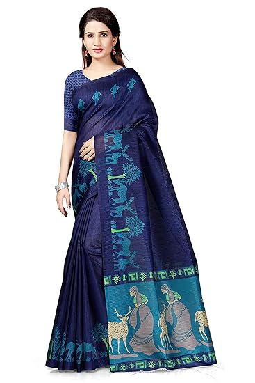 Winza Designer Womens Art Silk Saree With Blouse (ART-37)