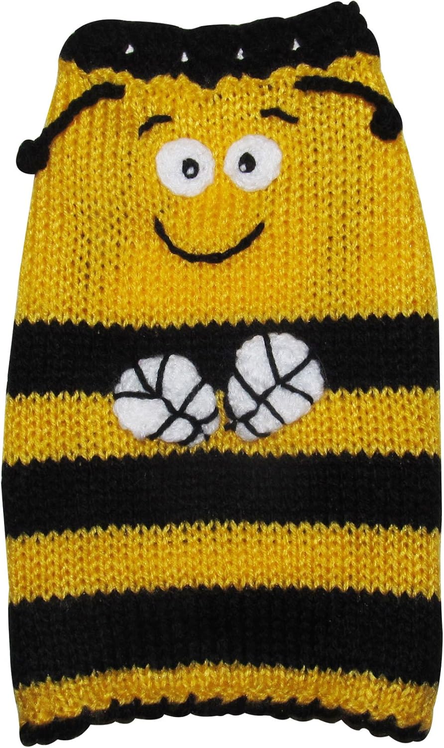 bumble bee dog sweater