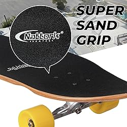 Nattork 44 Inch Cruiser Longboard Skateboard
