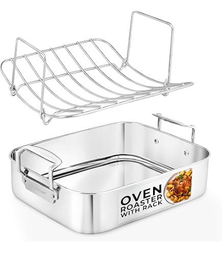 thumbnail interactive-video image 1 of Heavy Duty Aluminum Bake And Roast Pan, 26 X 18 X 3.5 Inches With Handles, Commercial Grade 1 of 4