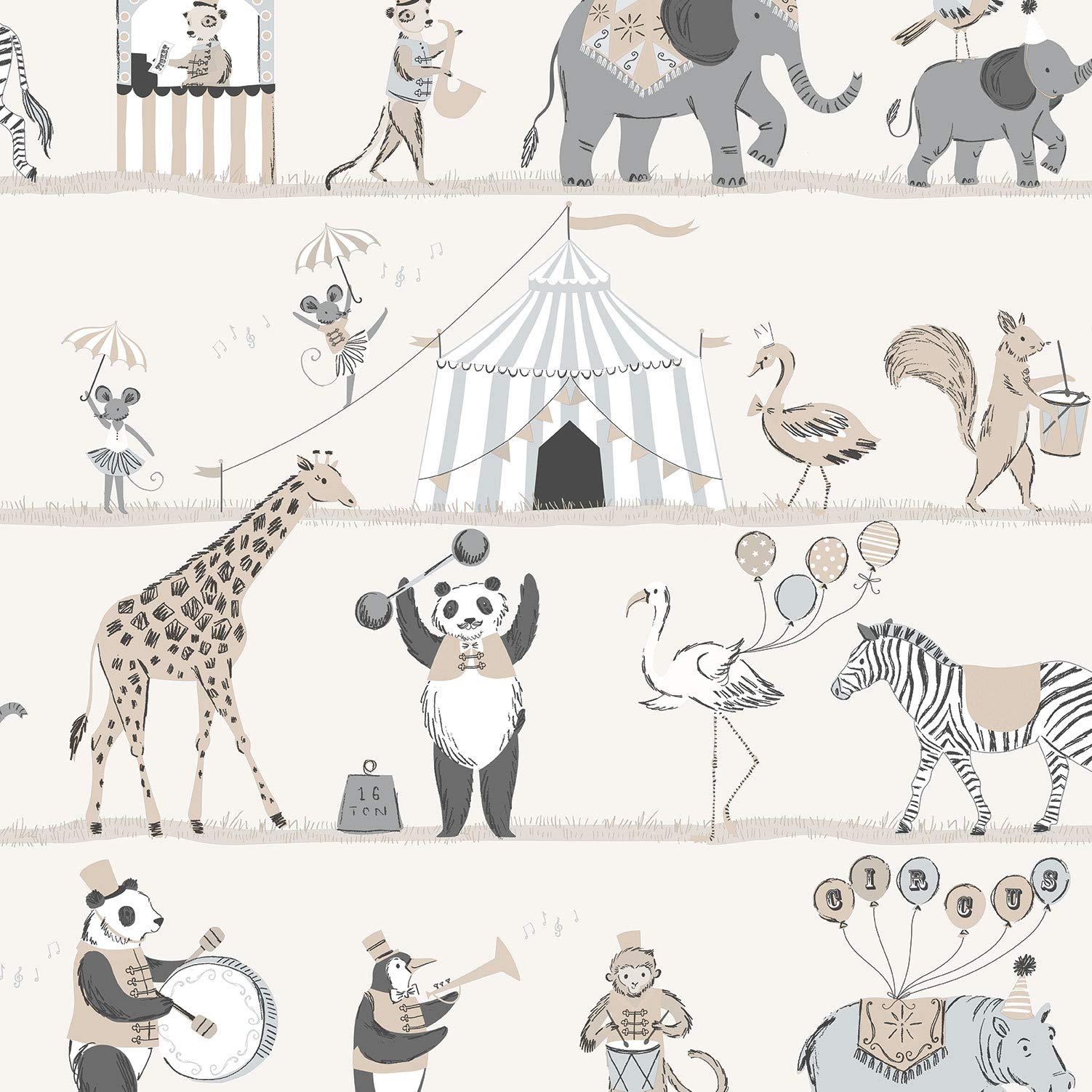 Galerie G56547 Just 4 Kids 2 Wallpaper, Grey