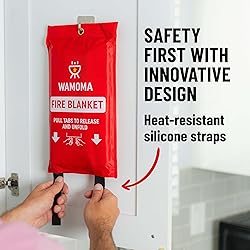 Wamoma Fire Suppression Blanket with Hooks