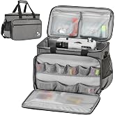 Golkcurx Sewing Machine Carrying Case with Removable Bottom Pad | Sewing Machine Bag with Side Pocket for Sewing Kit Storage, Adjustable Shoulder Strap, Universal Fits Singer,Brother,Janome