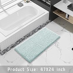 Yimobra Luxury Bathroom Rugs, Fluffy Bath Mats, Non