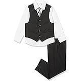 Van Heusen Boys' Long Sleeve Collared Button-Down Dress Shirt & Tie Set