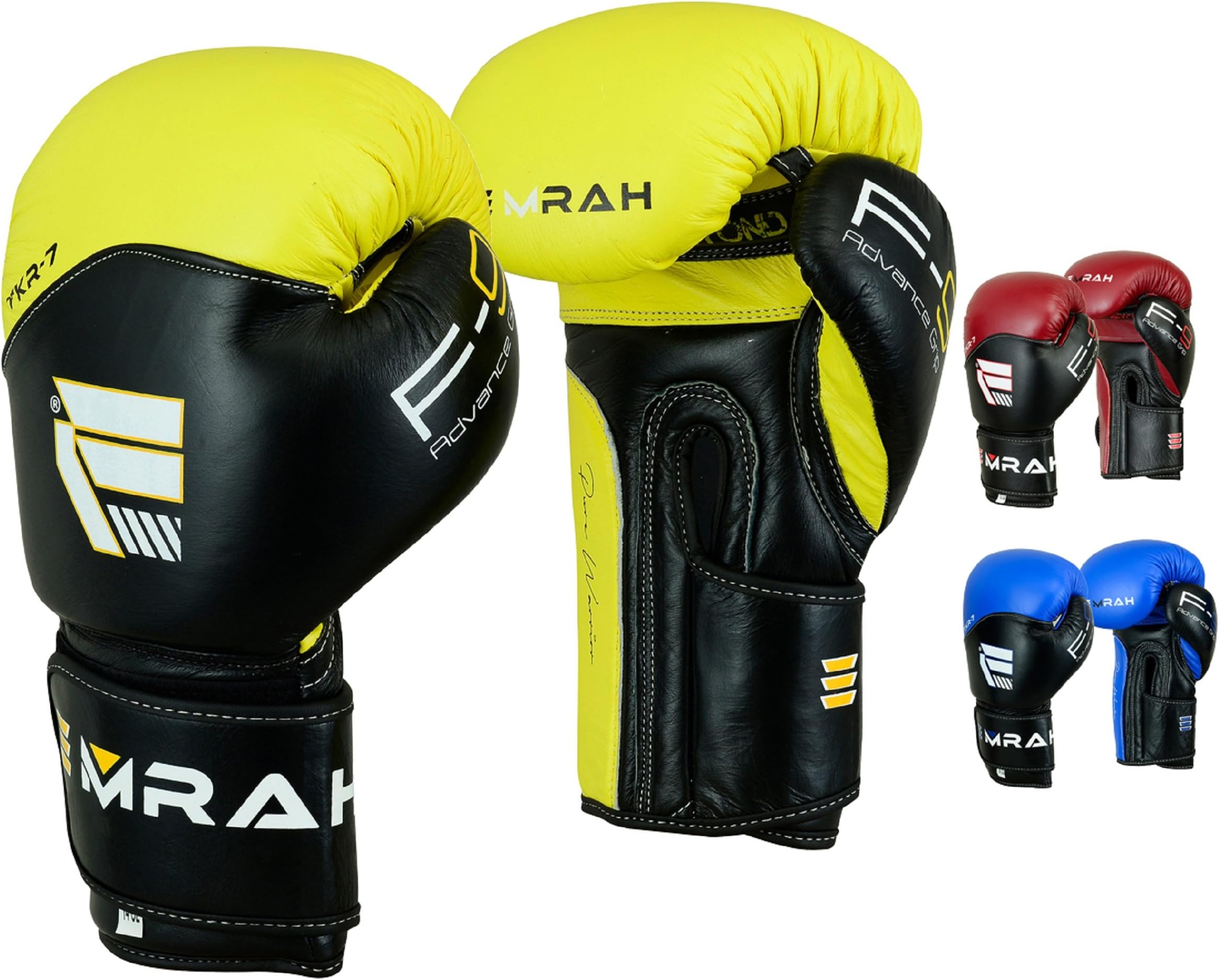 EMRAH Supreme 100% Pure Genuine Leather Gel Boxing Gloves Sparring Training Glove Punching Bag Mitts Muay Thai X9