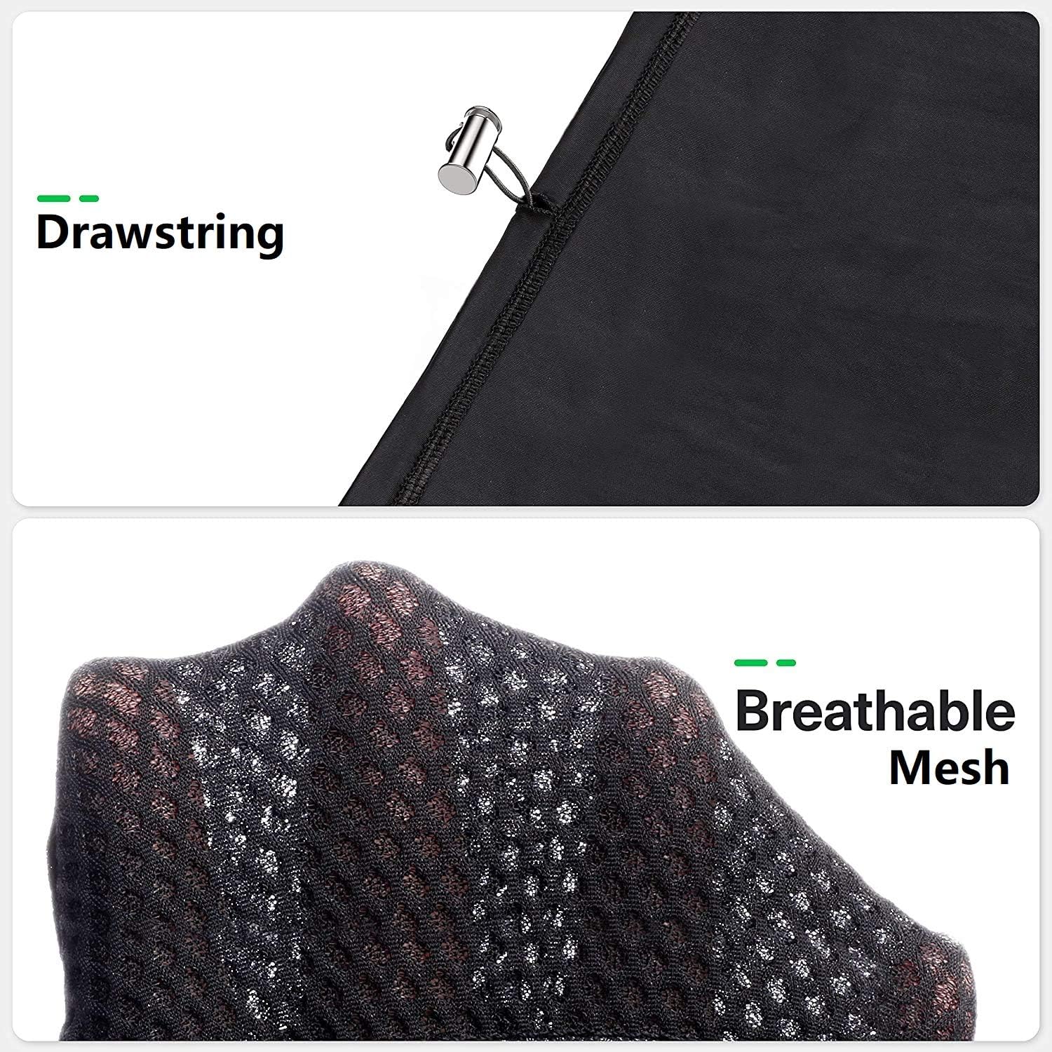 Cooling Neck Gaiter Drawstring, Breathable Fitness Face Cover Sun Dust Protection Lightweight Scarf Mask Summer Winter Bandana for Men Women for Fishing Hiking Skiing Cycling Running Sports Outdoor: Sports & Outdoors