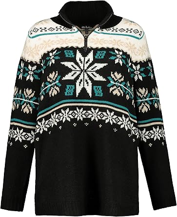 plus size snowflake sweater