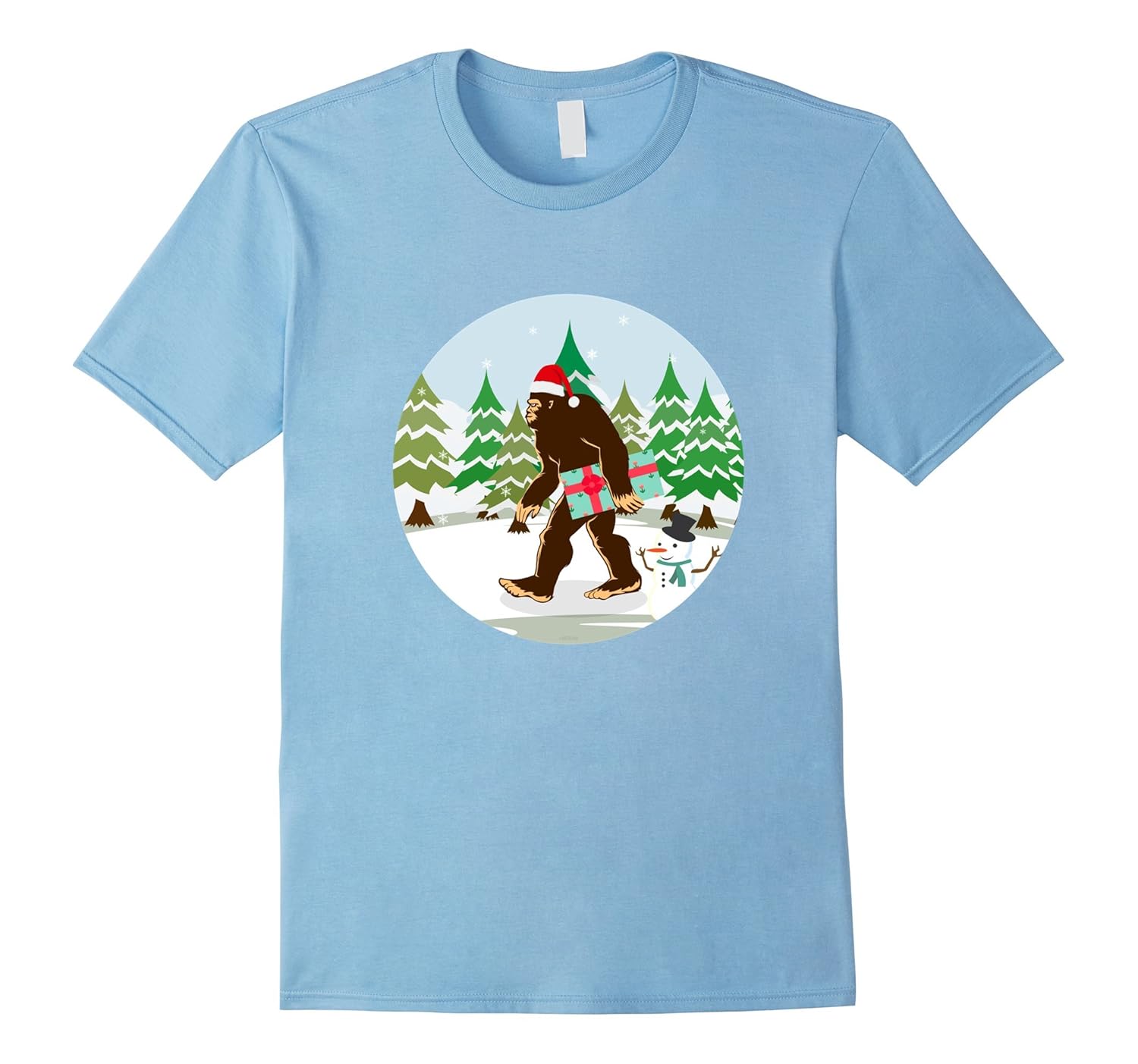 Bigfoot T-Shirt | Christmas Sasquatch Believe Bigfoot TShirt-ANZ