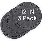 MUDEELA Diatomaceous Earth Plant Saucers for Indoor & Outdoor, 3 Pack of 12 Inches Round Plant Tray Plant Dish Pant Plate to Catch Water for Flower and Plant Pot, Instant Drying Stone Drainage Tray