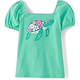 Gymboree Girls and Toddler Puff Sleeve Embroidered T-Shirt