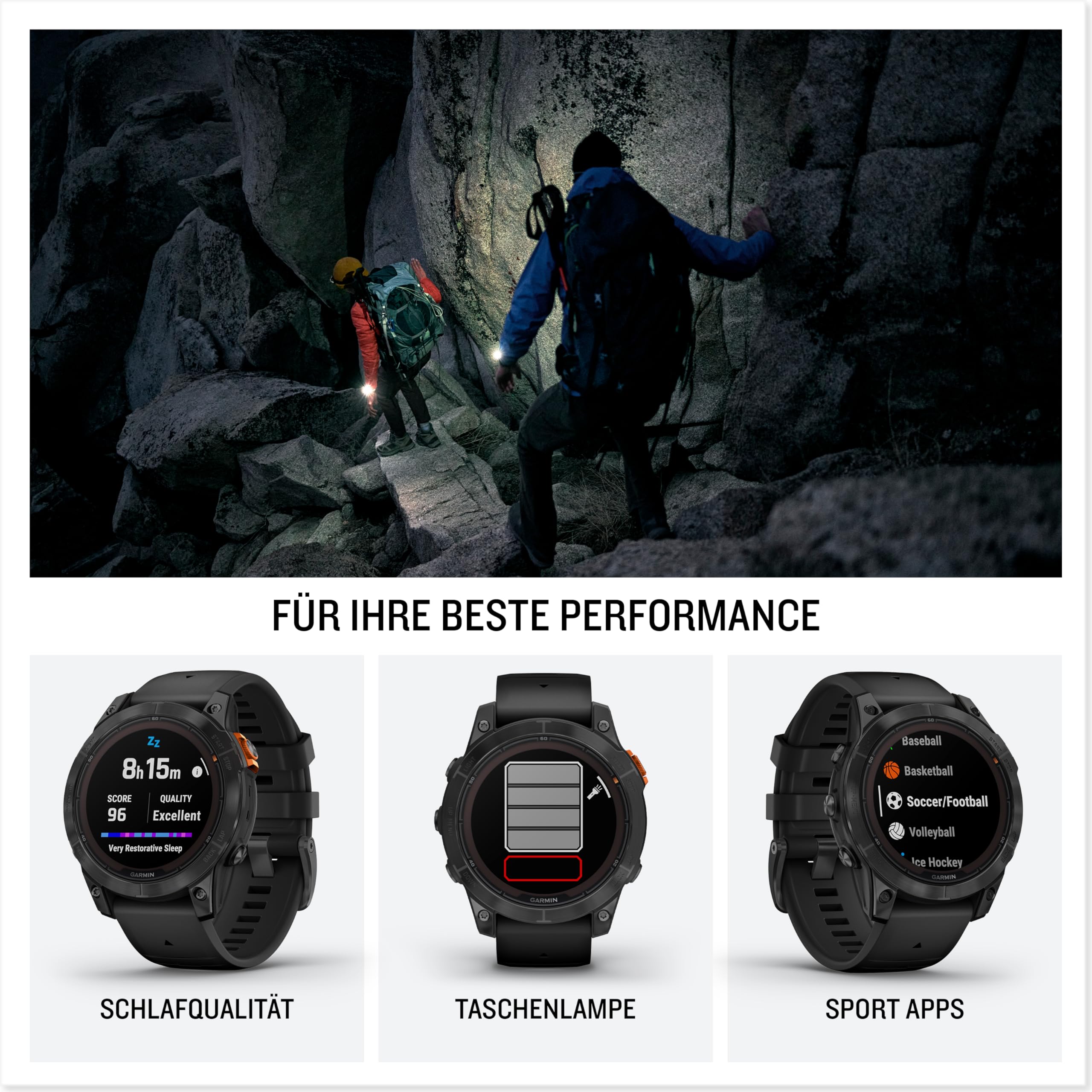 Garmin fēnix 7X Pro – GPS-Multisport-Smartwatch mit Solarladelinse, Farbdisplay und Touch-/Tastenbedienung, TOPO-Karten, über 60 vorinstallierte Sport-Apps, Music Pay 5