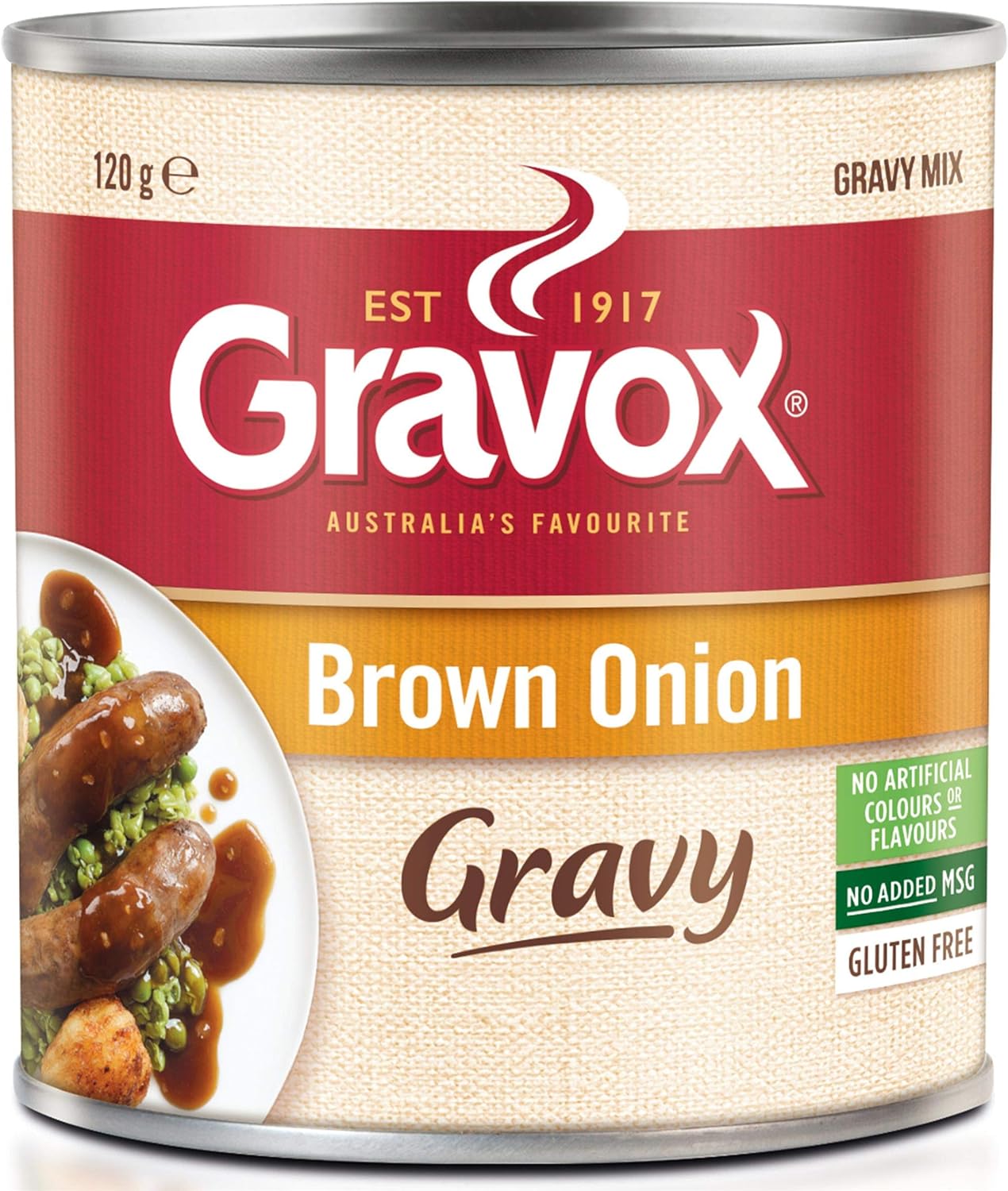Gravox Brown Onion Gravy Mix Canister, 120g Grocery