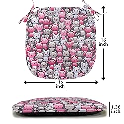 Ambesonne Cat Chair Seating Cushion Set of