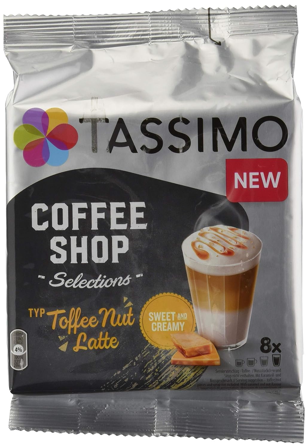 Tassimo Kapseln Coffee Shop Selections Toffee Nut Latte, 40