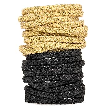 Amazon Com Glitter Hair Ties Braided Hair Tie Braided Hair Ties