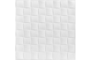 À LA MAISON CEILINGS A La Maison Ceilings R25 Basket Weave Foam Glue-up Ceiling Tile (21.6 sq. ft./Case), Pack of 8, Plain White
