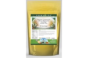 TERRAVITA German Chamomile (Blue, Matricaria recutita) Flower Tea (50 tea bags, ZIN: 516219)