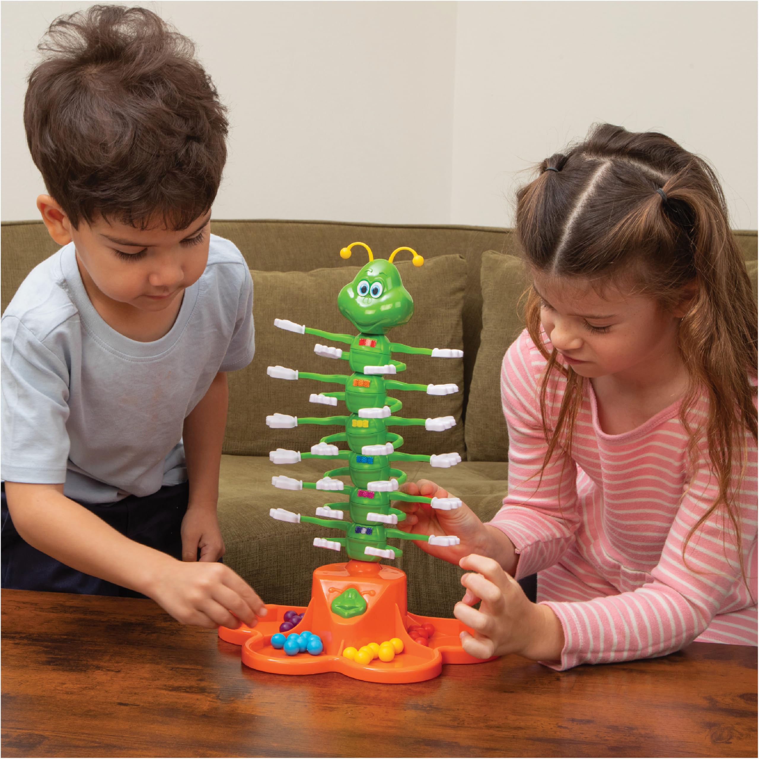 Giggle Wiggle Board Games for Kids, Hand-Eye Coordination, Preschool Games, The Twisting-Turning Race to Get Your Marbles to The Top Game, Ages 4+, Batteries Not Included
