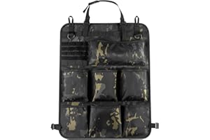 ProWildGear Tactical Universal Car Front Seat Back Organizer 18 x 23 Inch Seat Back Organiser with 7 Storage Pouch, with Moll