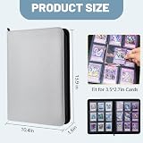 Lictin 504 Pockets 9 Pocket Card Binder PU Leather 28-Page Zipper Case Organizer view 3