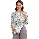 Deyeek Post Shoulder Surgery Shirts for Women Tear Away 3/4 Tops After Rotator Cuff Shirts Chemo Port Adaptive Clothing