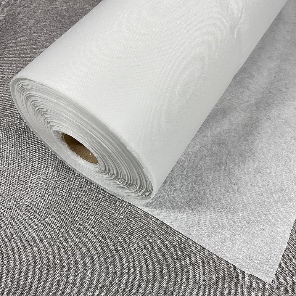 YLM1991 Iron On Interfacing Fabric Lightweight White 30g 2m Single-Sided