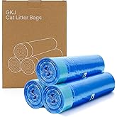 GKJ Cat Litter Refill Bags, 48pcs for Up to 12-Month Supply, Replaced Cat Waste Bags for Litter Trash Can, 7-Layer EVOH Odor Control, One-Pull Seal, No Twisting, No Tying