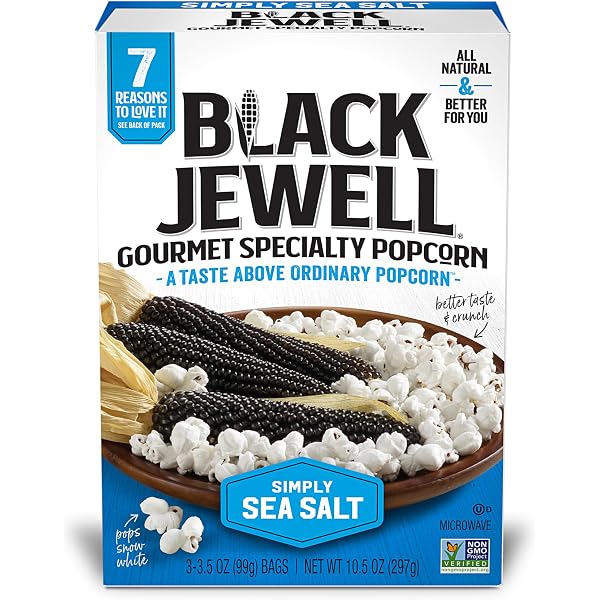 BLACK JEWELL: Popcorn Micro Sea Salt, 10.5 Oz