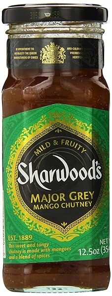 SHARWOOD’S MANGO CHUTNEY, FF, MAJOR GREY, 12.5 OUNCE...