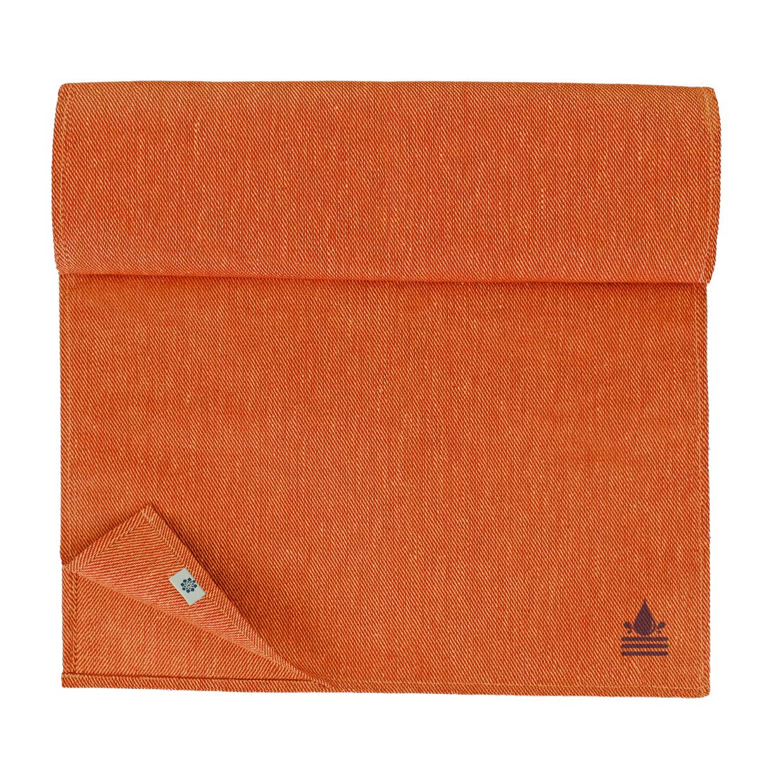 Linen & Cotton Table Runner Waterproof Pietro -100% Linen, Coral (47 x 300 cm) Wide Long Rectangular Water Resistant Non Slip Easy Care Table Runner Cloth for Home Garden Table Outdoor Restaurant