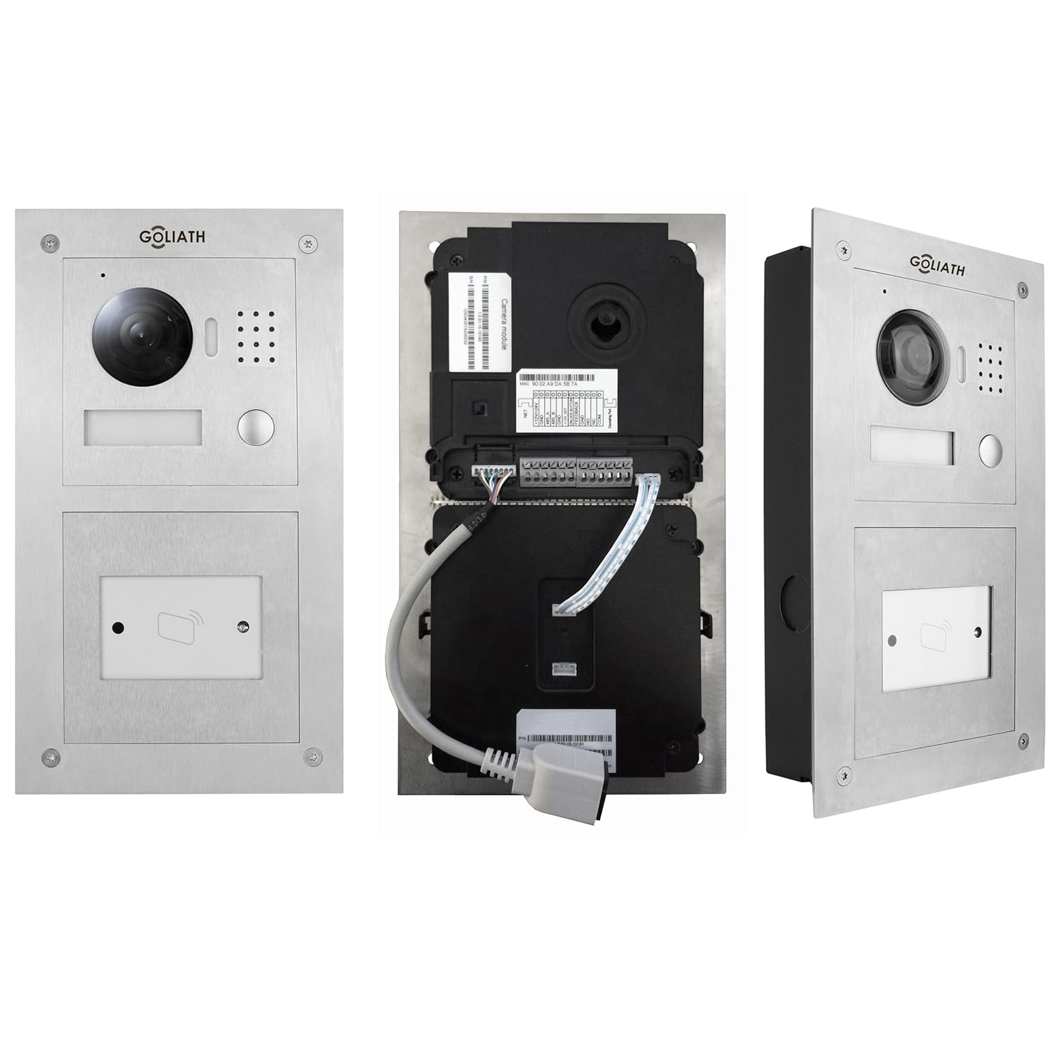 Goliath IP Haust uuml rklingelanlage Mit Video Unterputz RFID T uuml