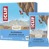 CLIF BAR - Energy Protein Bars - Blueberry Almond Crisp - Made with Organic Oats - Energy Bars - Non-GMO - (5 Pack)