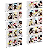 upsimples 10 Pcs 15" Acrylic Shelves for Wall Display and Storage, Clear | Transparent Design Highlights Skincare, Perfume, Easy-to-Find Versatile Floating Shelves for Bathroom, Bedroom and Playroom
