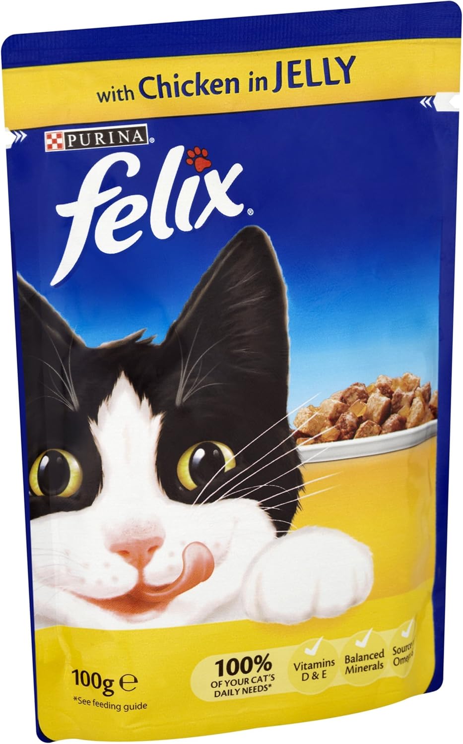felix cat food chicken in jelly