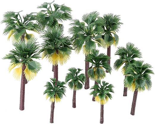Amazon 12個入り 樹木 模型 モデルツリー 熱帯 ヤシの木 鉄道模型 パーム ジオラマ 木 建築模型 電車模型 鉢植え用 風景 情景コレクション 1 65 1 150 鉄道模型 通販