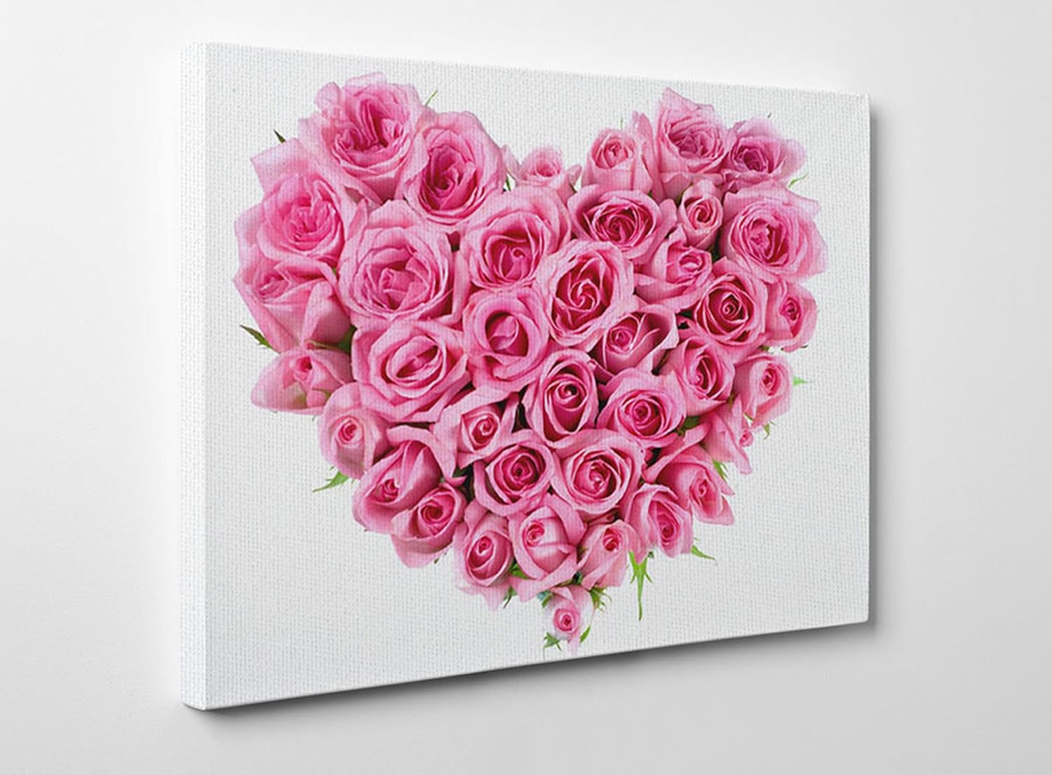Canvas Wall Art Prints Pink Heart of Roses 30cm X 20cm Amazon.co