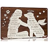 Generic You Were Like a Child Woman and Dog Metal Tin Sign - Lover Gift, Vintage Poster, Memorial Pet Sign for Home, Living Room, Farmhouse Wall Decor - 8x12 Inches