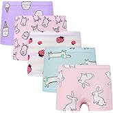 Czofnjesi Girls Boyshort Hipster Panties Cotton Panty Underwear (5 Pack)