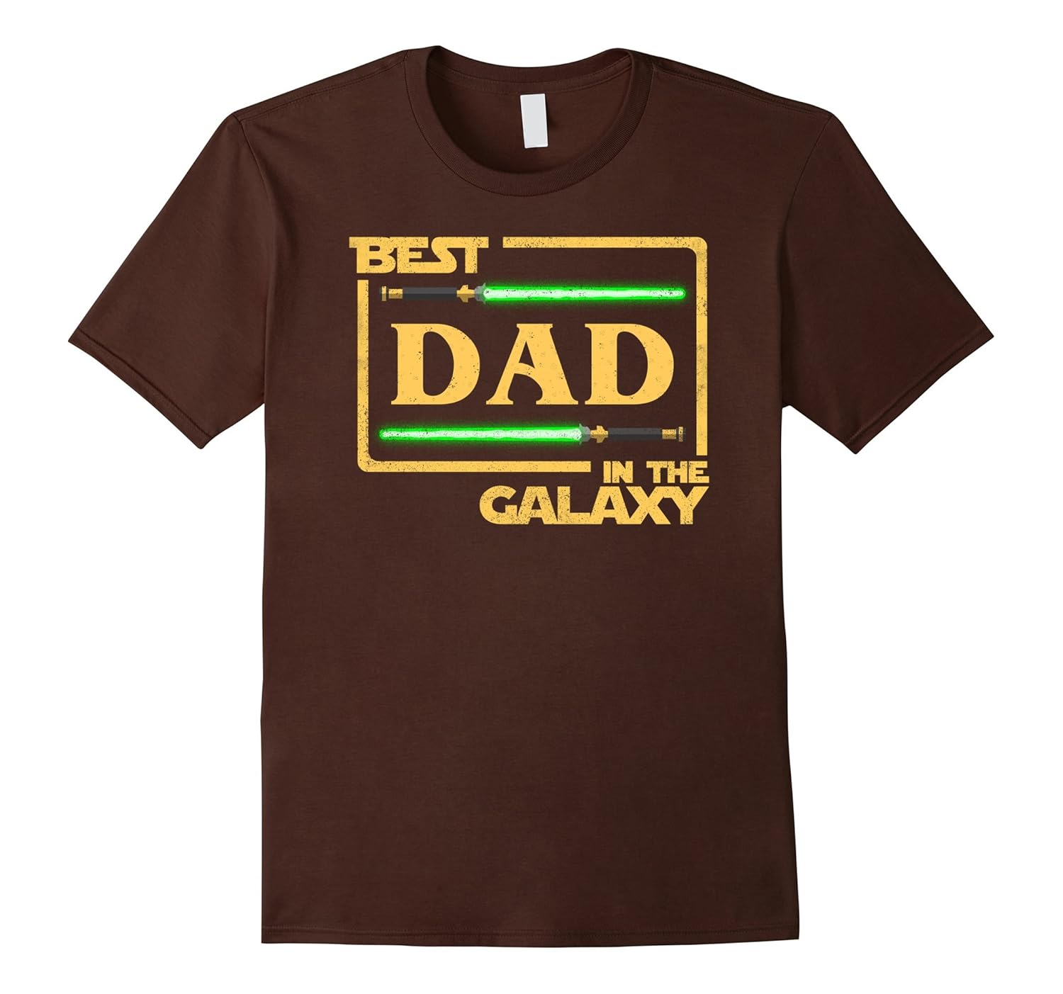 Mens Gift Best Dad In Galaxy Fathers Day T-Shirt-anz