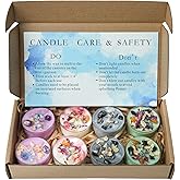 Tealight Soy Candles with Crystals and Herbs, Handmade Energy Candles, Aromatherapy Candles. (Mixed)
