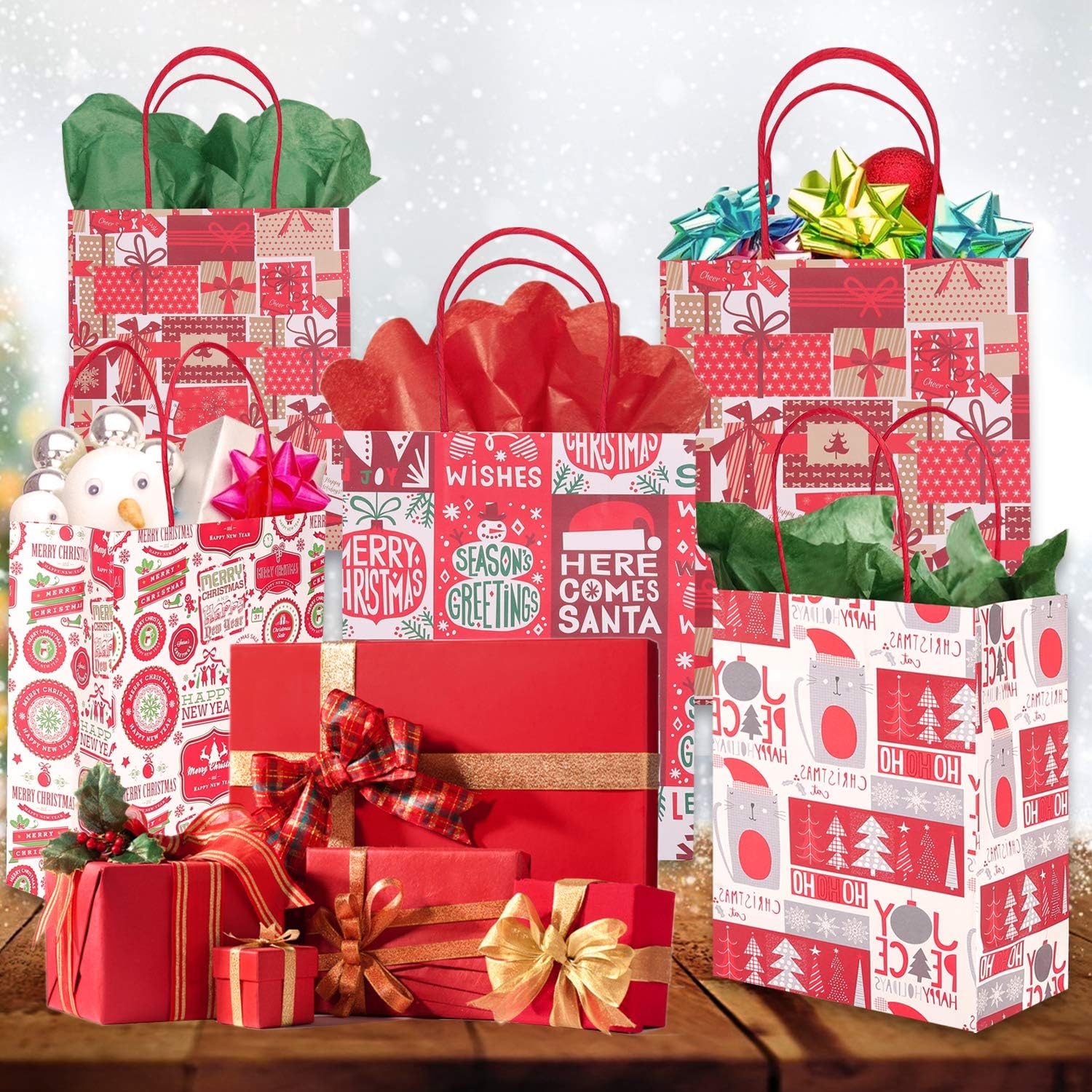 Amazon Co Jp Acksonse クリスマスギフトバッグ 24個 おもちゃ
