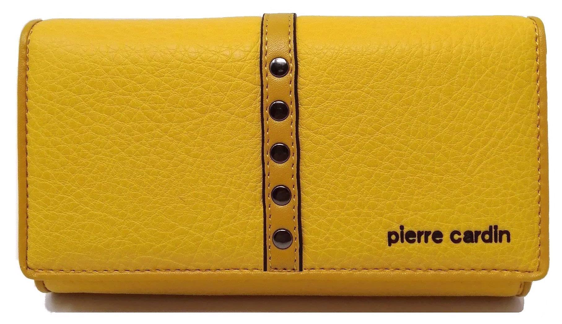 PIERRE CARDIN Women's Large Leather Wallet With Coin Purse, Banknote Holder - Spacious, Beautiful Gift for Girls