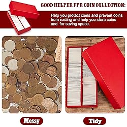 Henoyso 3 Pcs Double Row Coin Box Coin Holders for