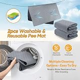 YUNXANIW Reusable Dog Training Pads 2 Pack 60x50 cm Washable Mat view 6