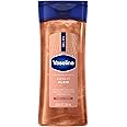 Vaseline Glazed and Glisten Sunlit Glow Body Gel Oil Shimmering 6.8oz 1ct | For glowing skin with peachy shimmer, moisturizes