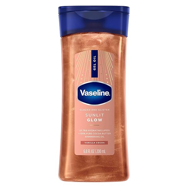 VASELINE GLAZED AND GLISTEN SUNLIT GLOW BODY GEL...